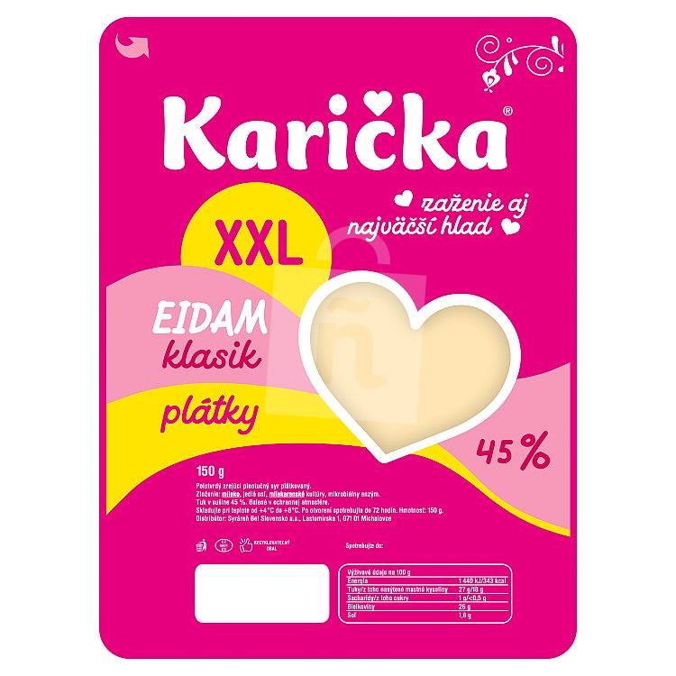 Syr Eidam klasik plátky XXL 150g Karička