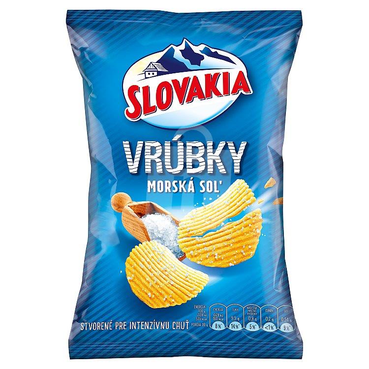 Zemiakové lupienky Vrúbky morská soľ 55g Slovakia