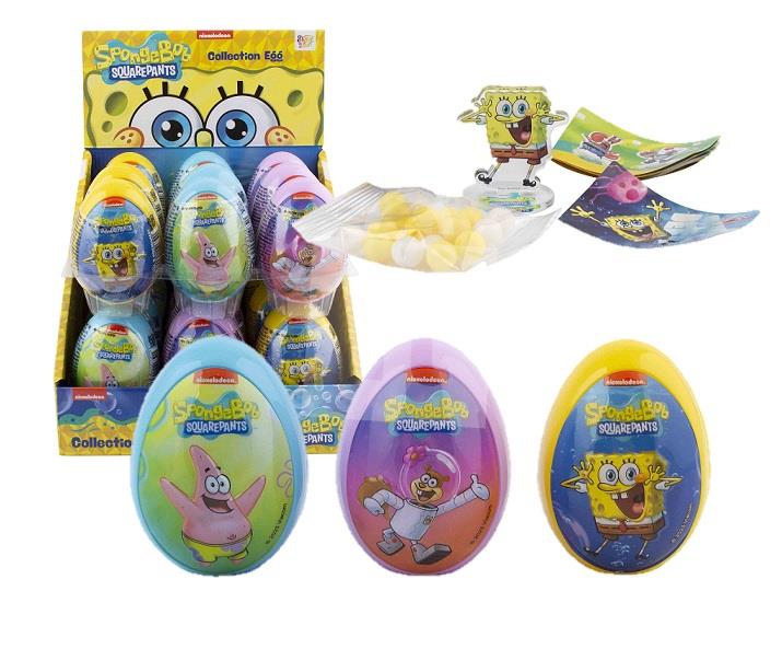 Cukrovinka vajíčko Sponge Bob Surprise s hračkou a cukríkmi 10g Nickelodeon