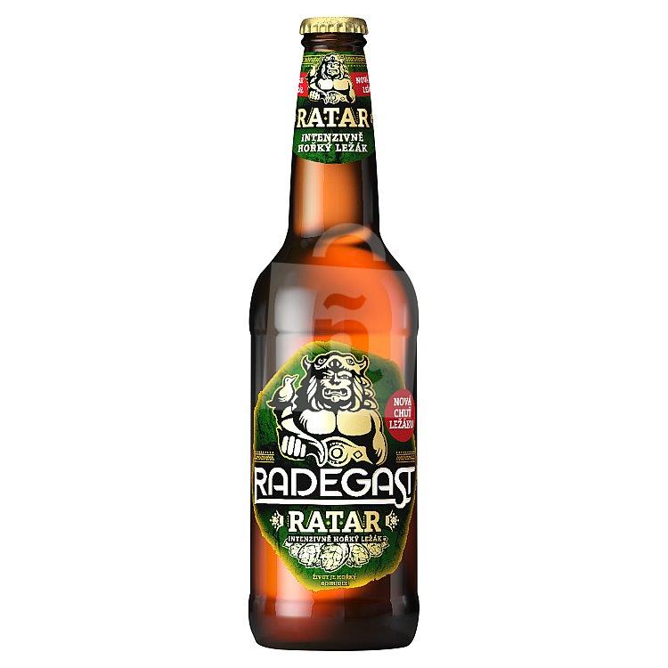 Pivo Ratar ležiak svetlý 11° 4,5% 500ml Radegast