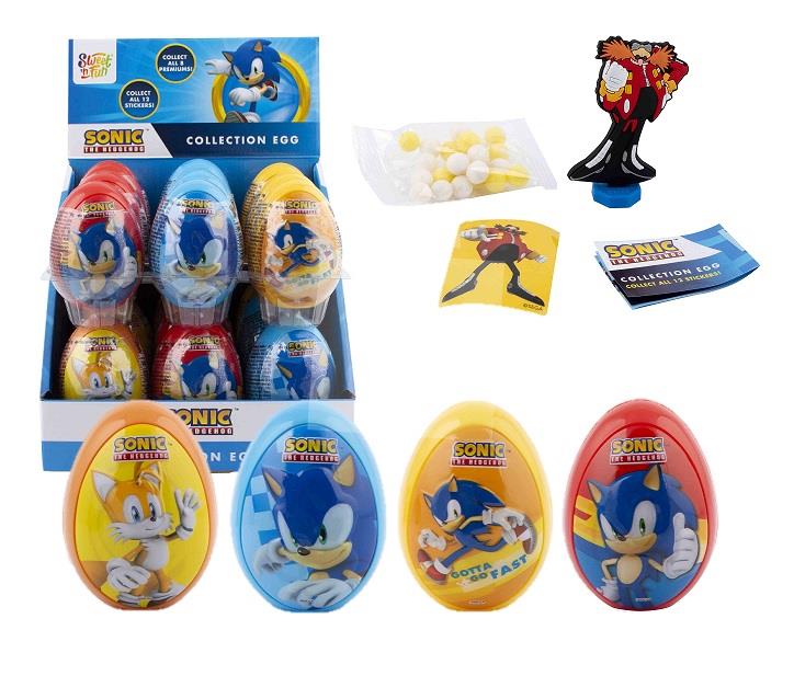 Cukrovinka vajíčko Sonic Surprise s hračkou a cukríkmi 10g Sweet'n Fun