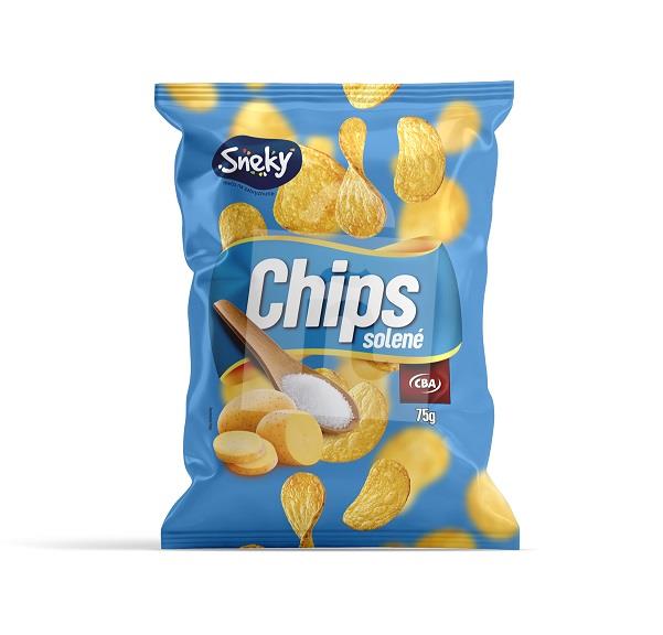 Zemiakové lupienky Chips solené 75g Sneky