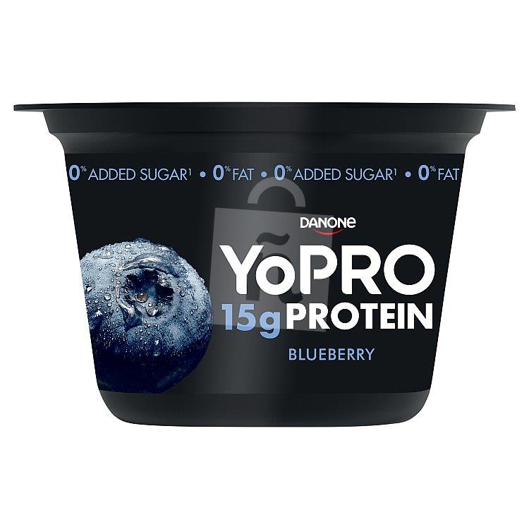 Zakysaný výrobok YoPRO Protein odtučnený s čučoriedkami a sladidlami 160g Danone