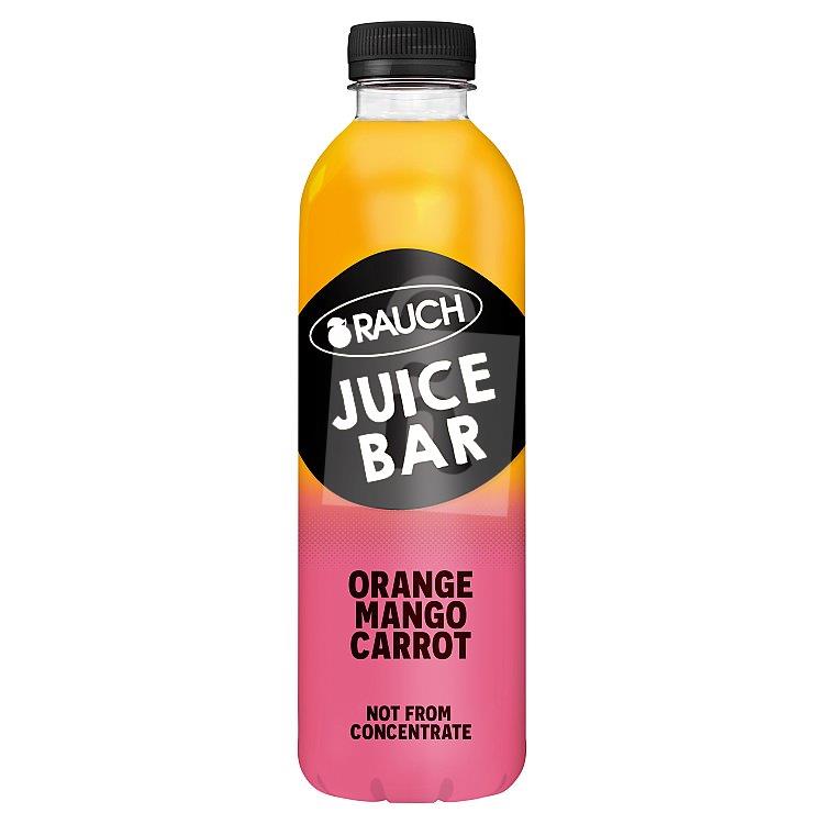 Šťava Juice Bar 100% orange, mango, carot 800ml Rauch