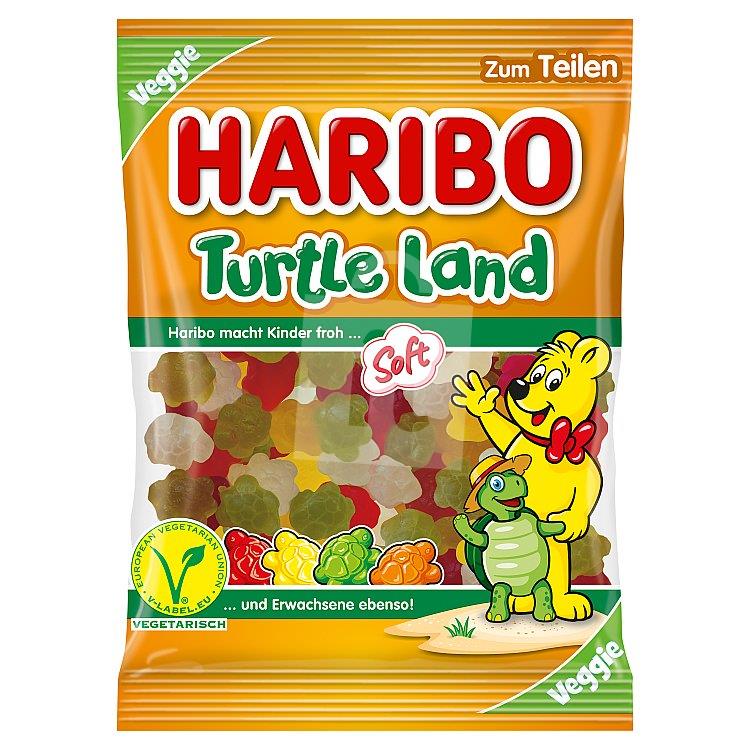 Cukríky želé veggie s ovocnou príchuťou Turtle Land soft 80g Haribo