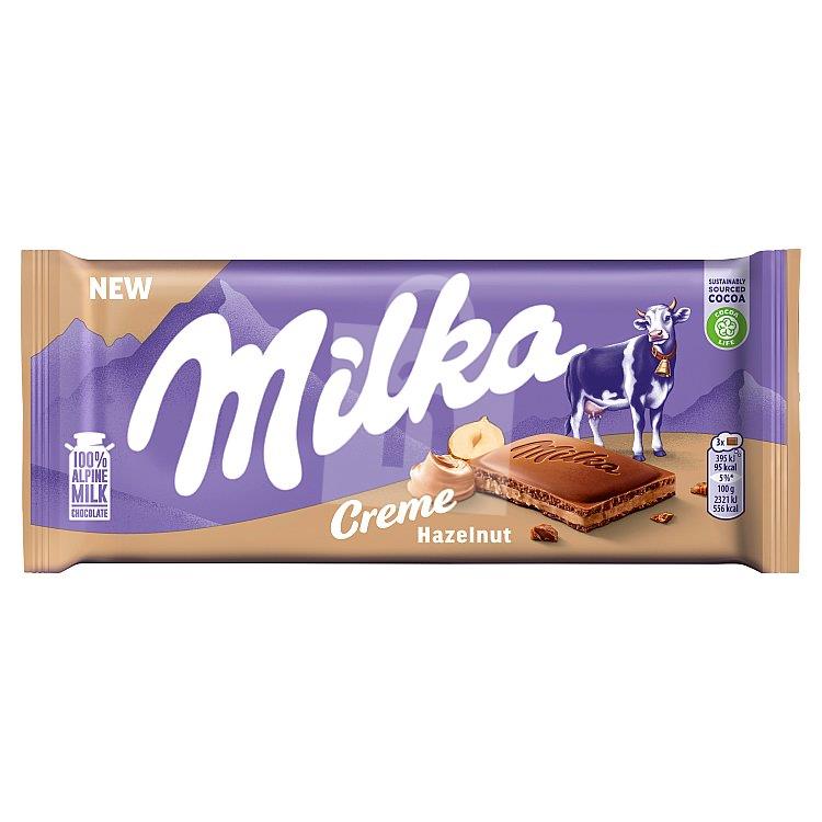 Čokoláda mliečna Hazelnut Créme 85g Milka