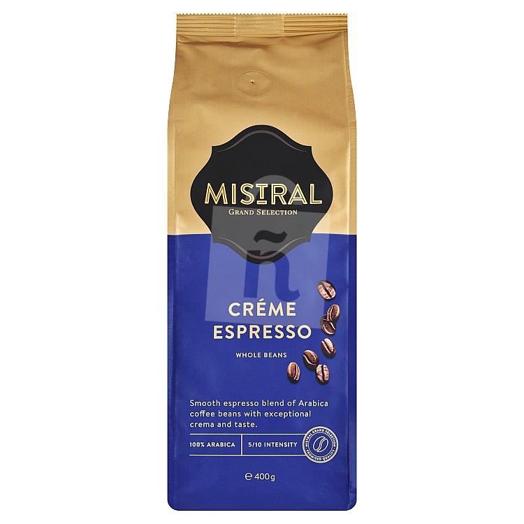 Káva pražená zrnková Créme Espresso 400g Mistral