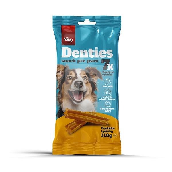 Tyčinky dentalne Denties snack pre psov 7ks / 110g CBA 