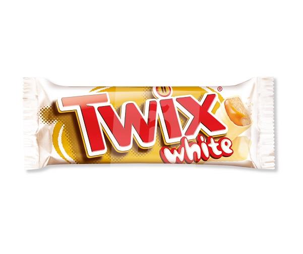 Sušienka White celomáčaná s karamelom v mliečnej čokoláde 2 x 23g / 46g Twix