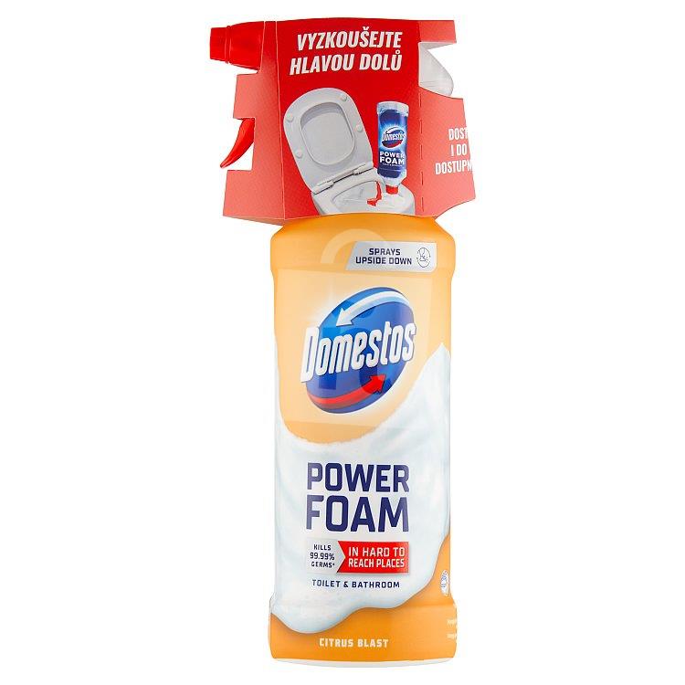Čistiaca pena Power Foam Citrus Blast na toaletu a kúpelňu 435ml Domestos