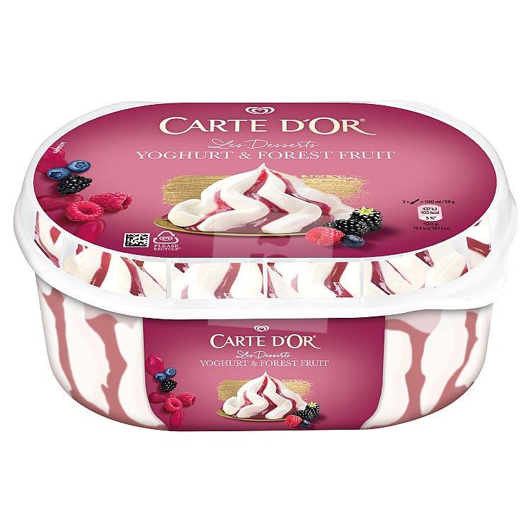 Zmrzlina Carte D'Or Les Desserts yogurt & forest fruit 825ml Algida