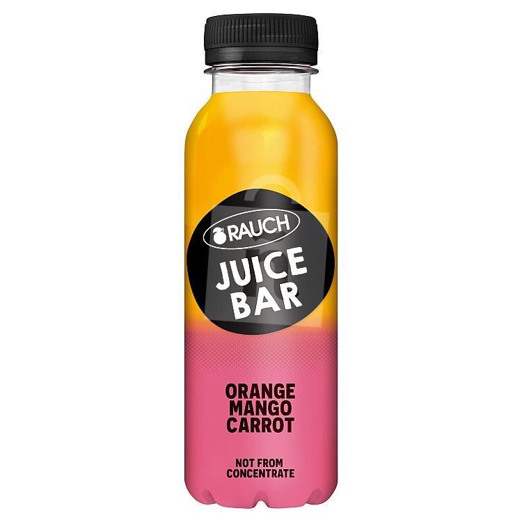 Šťava Juice Bar 100% pomarančovo-mangovo-mrkvová 330ml Rauch