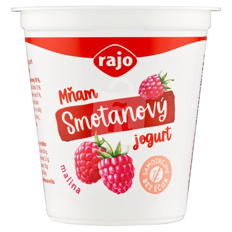 Jogurt smotanový Mňam malina145g Rajo