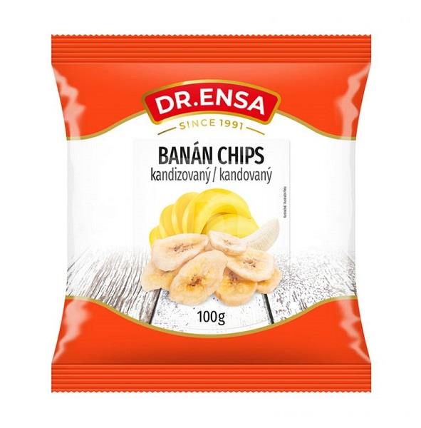 Banán chips kandizovaný 100g Dr. Ensa