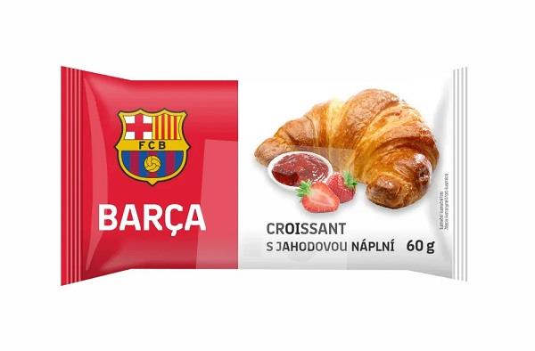 Croissant s jahodovou príchuťou 60g FC BARCA