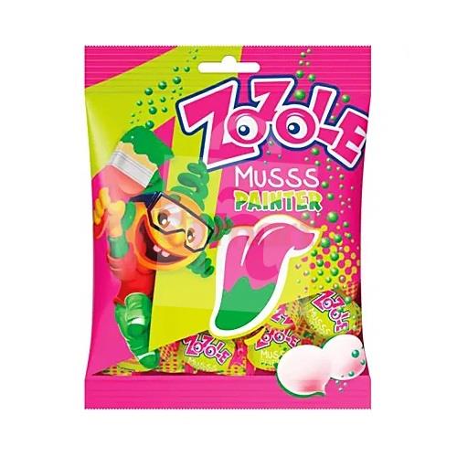 Cukríky šumivé ovocné s farbiacim efektom Painter Bubble gum 75g ZOZOLE