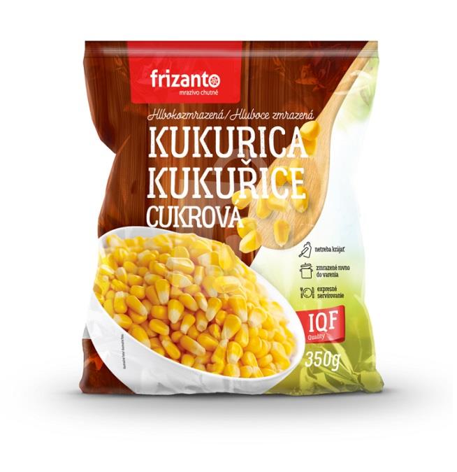 Kukurica cukrová hlbokozmrazená 350g frizanto