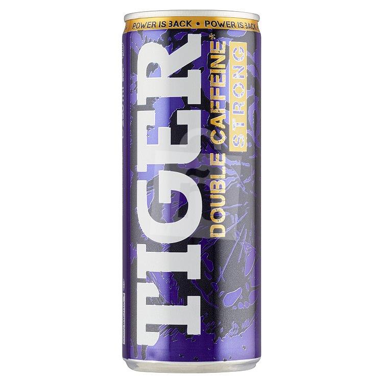 Energetický nápoj Double Coffee Strong 250ml plech TIGER Energy drink