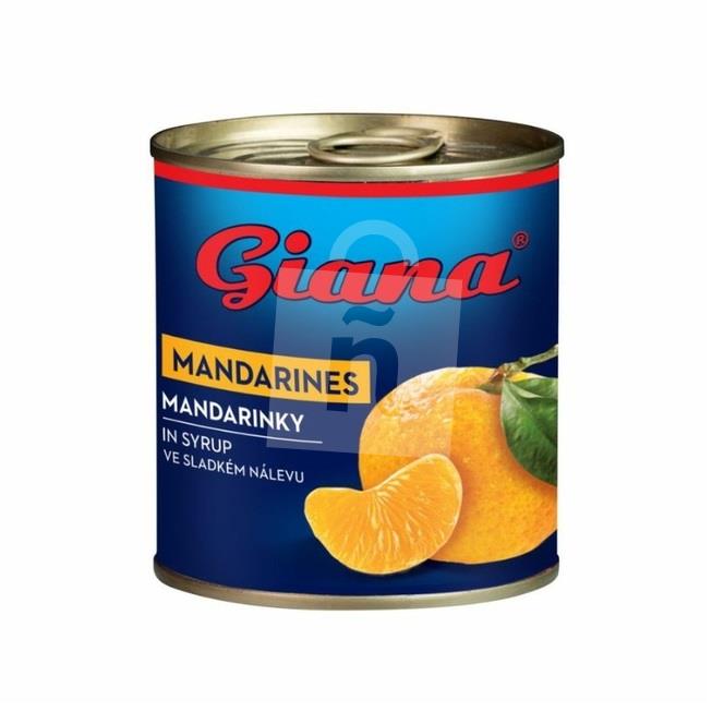 Kompót Mandarinky v sladkom náleve 314ml / PP 175g / 312g Giana