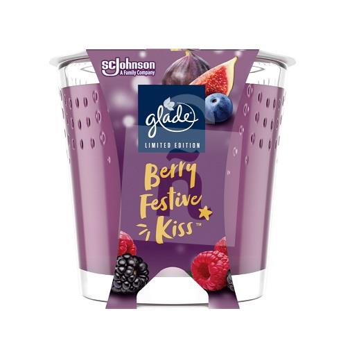 Vonná sviečka v skle Berry Festive Kiss 112g Limited edition Glade