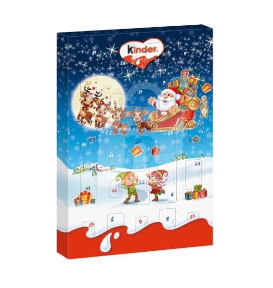 Adventný kalendár Kinder Mini Mix 150g Kinder