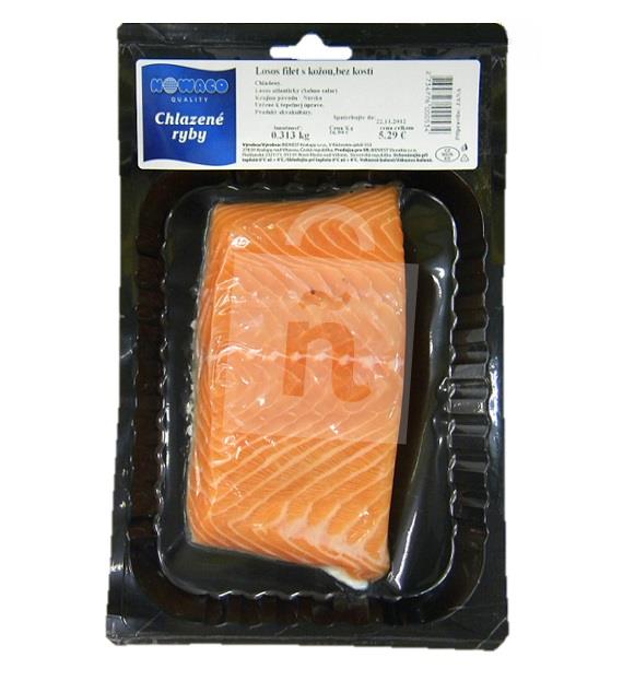 Losos Atlantický filet s kožou, bez kosti VB Nowaco