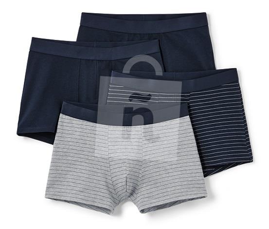 Boxerky pánske prúžkované - tmavomodré 6/L 4ks Tchibo