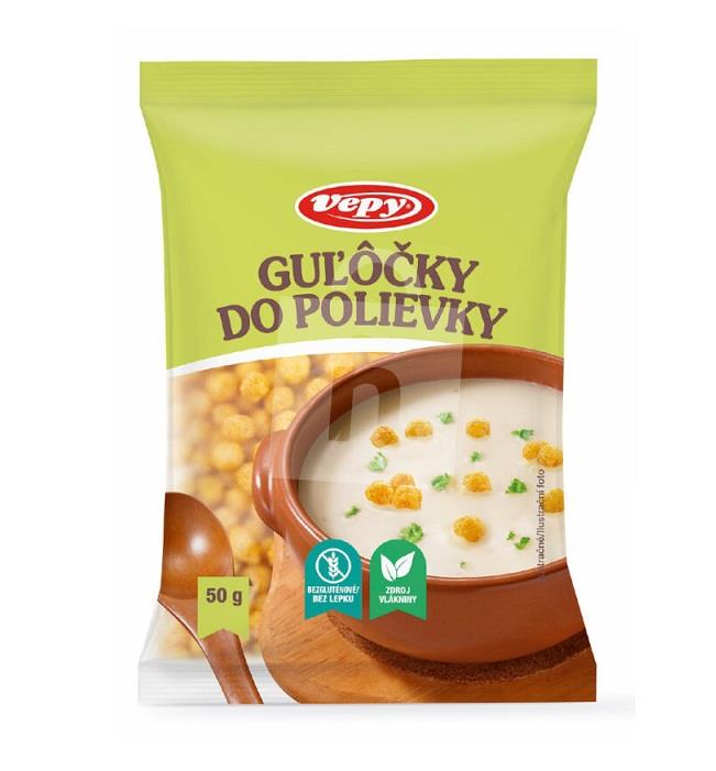 Gulôčky do polievky bezgluténové 50g Vepy