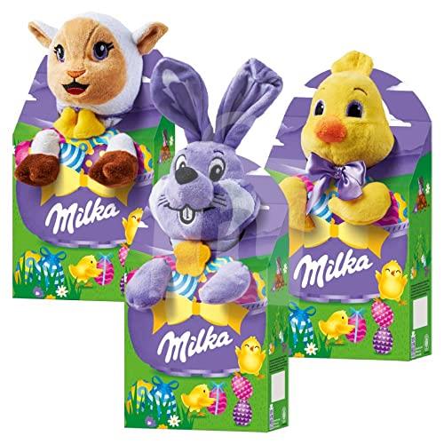 Balíček s plyšovou hračkou Veľkonočný mix 96g Milka