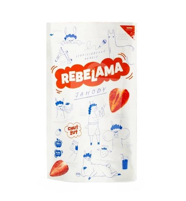 Mrazom sušené ovocie - lyofilizované jahody 15g REBELAMA