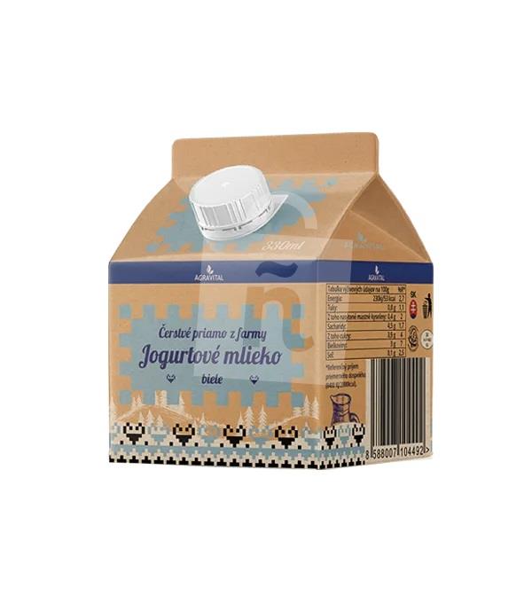 Jogurtové mlieko biele 330ml AGRAVITAL