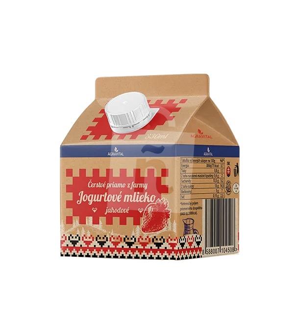 Jogurtové mlieko jahodové 330ml AGRAVITAL