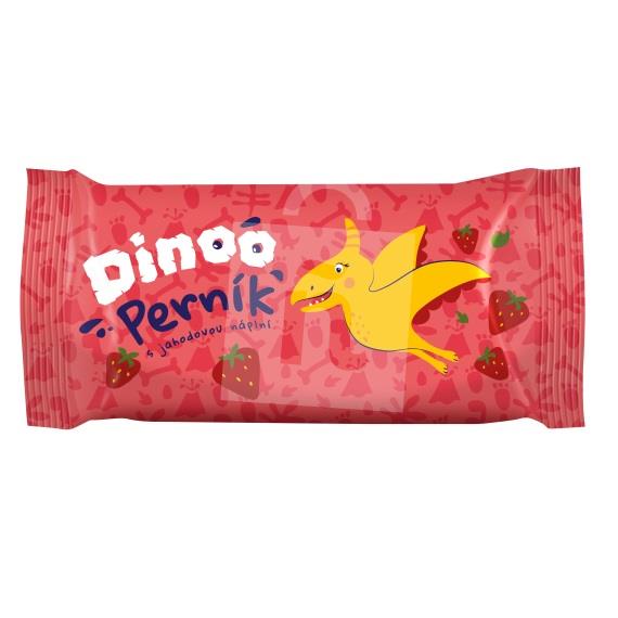 Perník jahodový 60g Dinoo