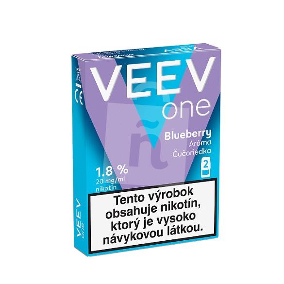 Cigareta elektronická náplň Blueberry 2x2ml / 2ks VEEV one