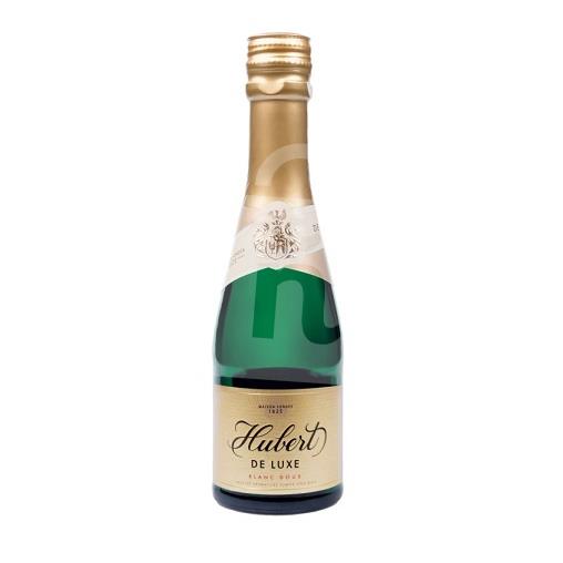 De Luxe Blanck Doux akostné aromatické šumivé víno biele sladké 200ml Hubert