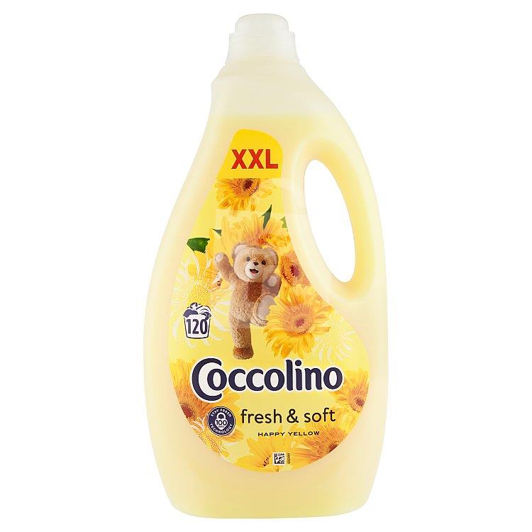 Aviváž fresh & soft happy yellow XXL 120 praní 3000 ml Coccolino