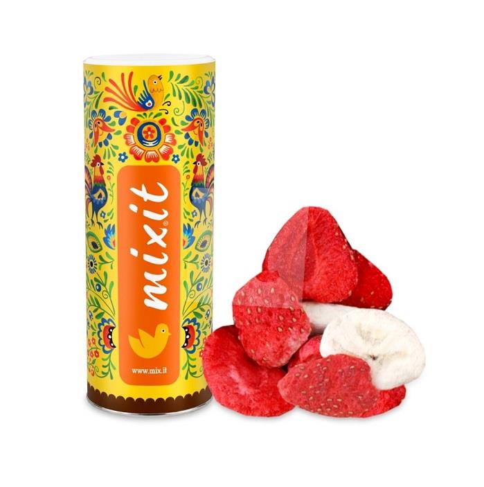 Chrumkavé Ovocie veľké banán a jahoda 160g mix it
