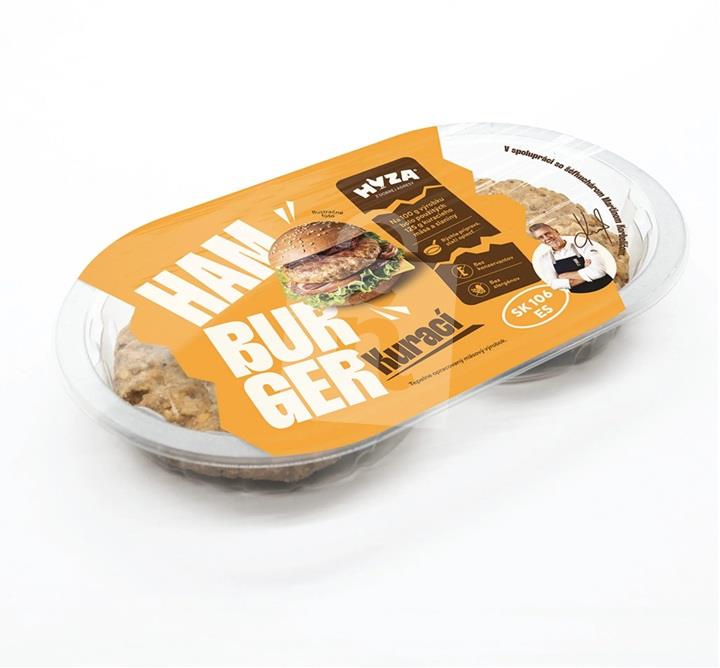 Hamburger kurací OA 2x100g / 200g HYZA  z Dobrej adresy