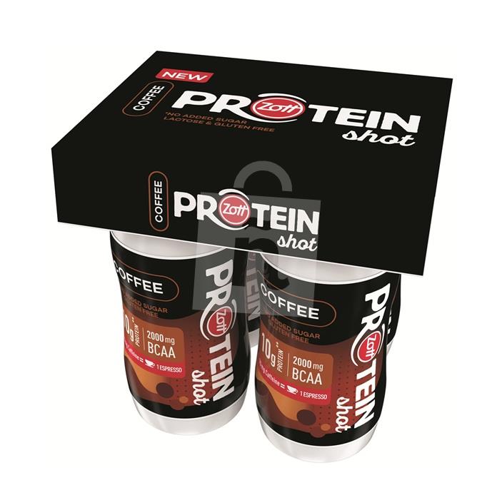 Mliečny nápoj Protein drink Shot Coffee 4x100ml / 400ml Zott