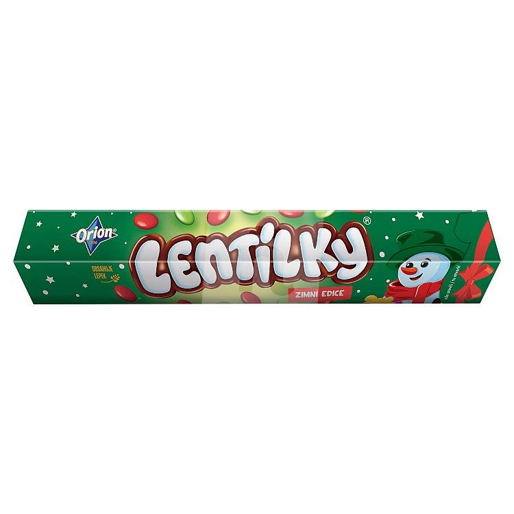 Cukríky čokoládové dražé Lentilky červeno-zelené 120g Orion