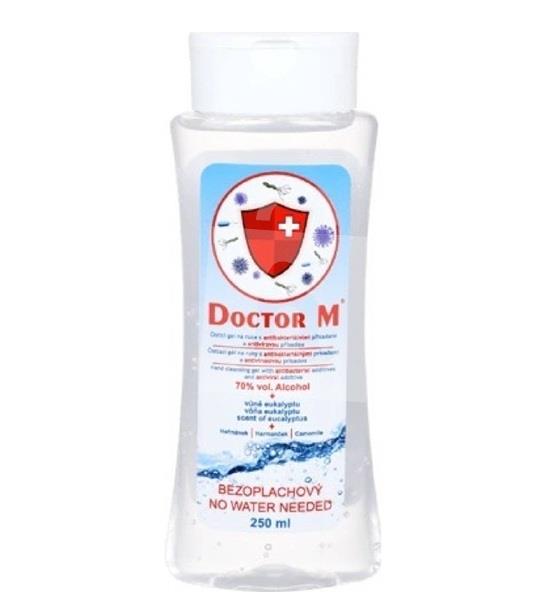 Antibakteriálny gél na ruky bezoplachový eukalyptus & harmanček 250ml Doctor M