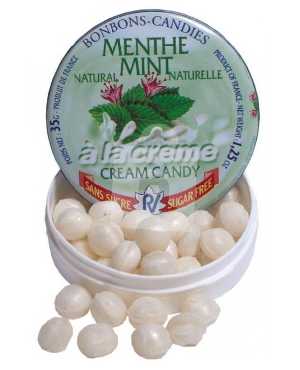 Cukríky Natural menthe mint a la creme sugar free 35g Rendez Vous