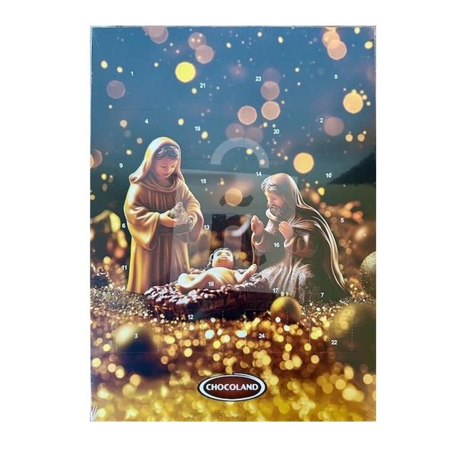 Adventný kalendár Betlehem 50g Chocoland