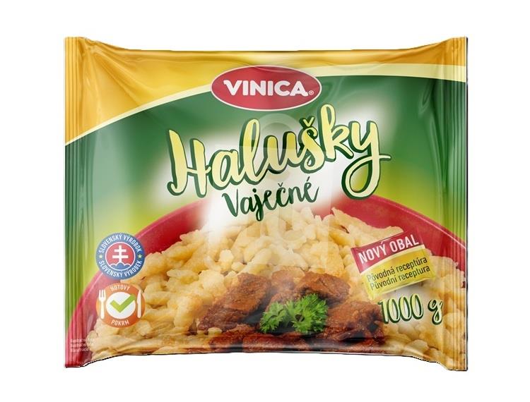 Halušky vaječné hlbokomrazené 1kg Vinica