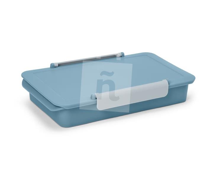 Box obedový nízky modrý Tchibo