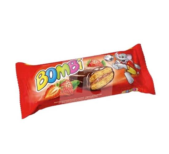 Perník v kakaovej poleve jahodový 50g Bombi
